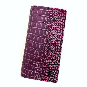 Louis Vuitton Portefeuille Wallet Brazza Long Pink Purple Alligator Leather
